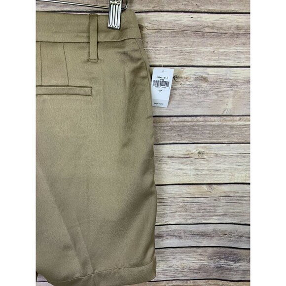 Gap NWT Womens 0P Bermuda Shorts Flat Front Tan Po - Picture 5 of 10